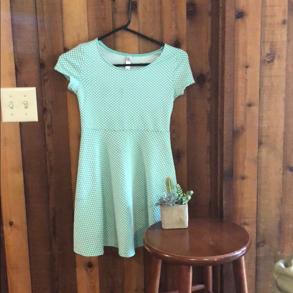 Xhilaration girls short sleeve blue dress